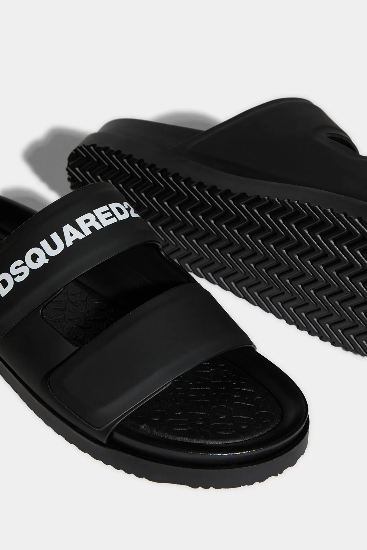 Dsquared2 - Men's Leather Slides With Logo - Image 3
