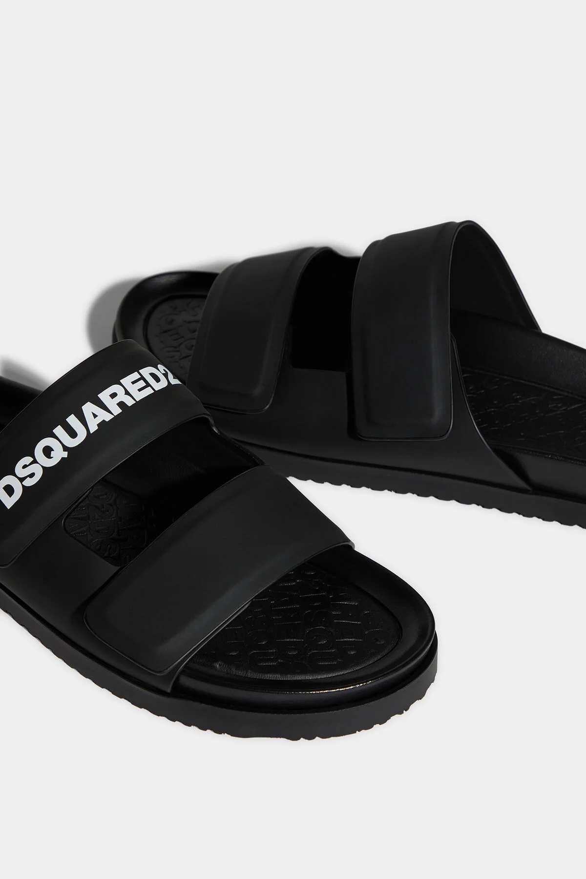 Dsquared2 - Men's Leather Slides With Logo - Image 4