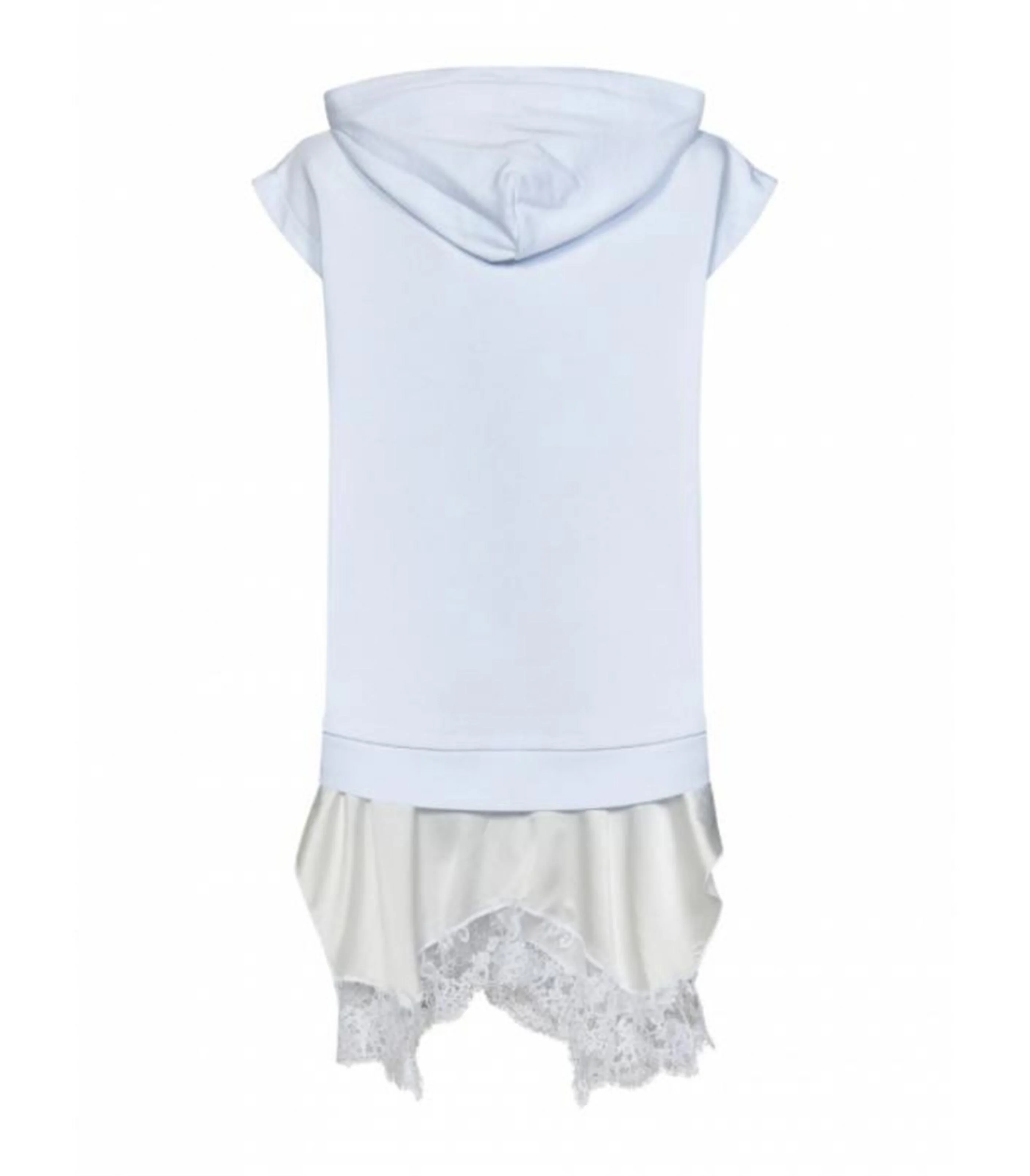 MSGM - Logo Print Lace Trim Minidress - Image 6