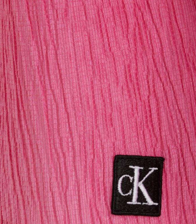 Calvin Klein - Girls' Crinkle Logo Badge Long Sleeve Top - Image 8